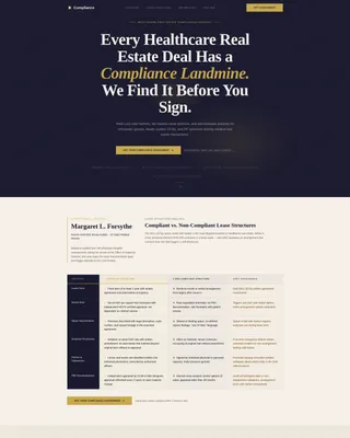 Authoritative Healthcarerealestate Landing Page Template