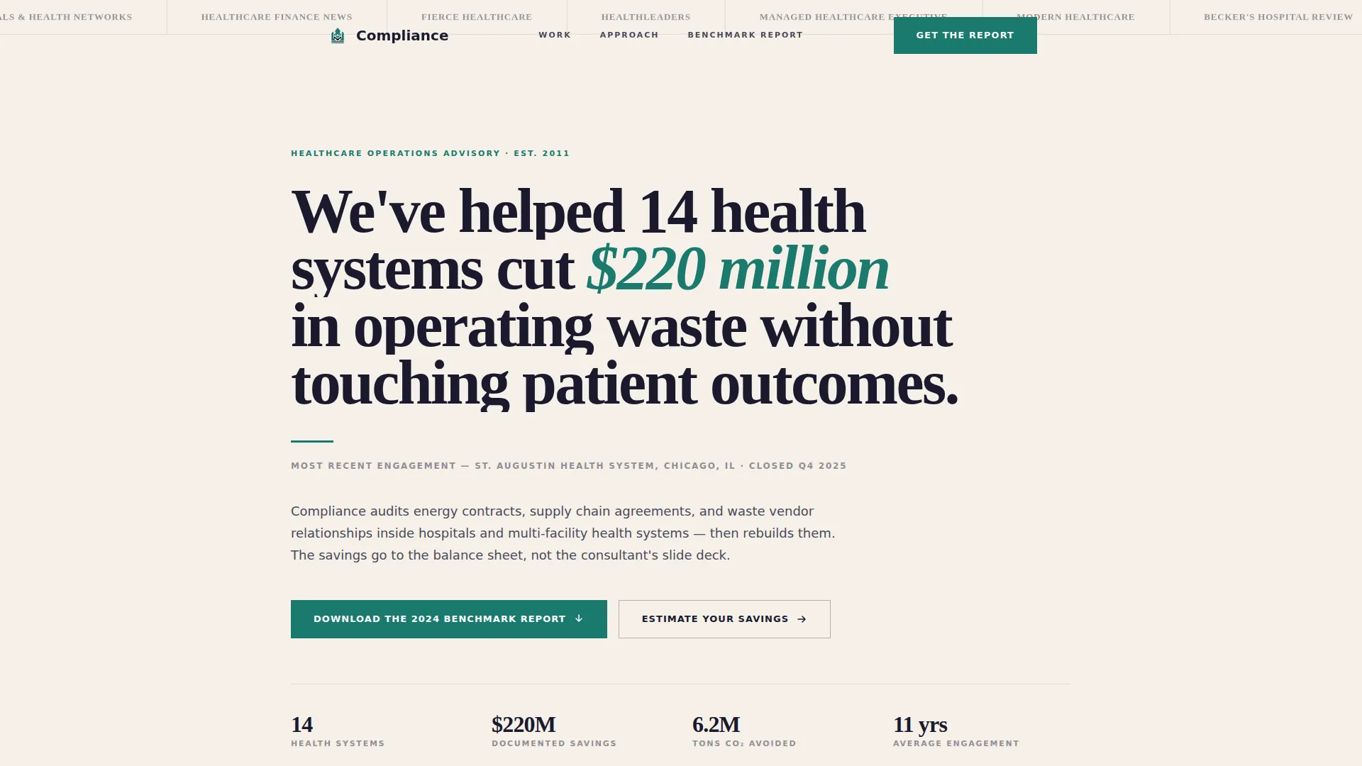 Authoritative Healthcare Landing Page Template