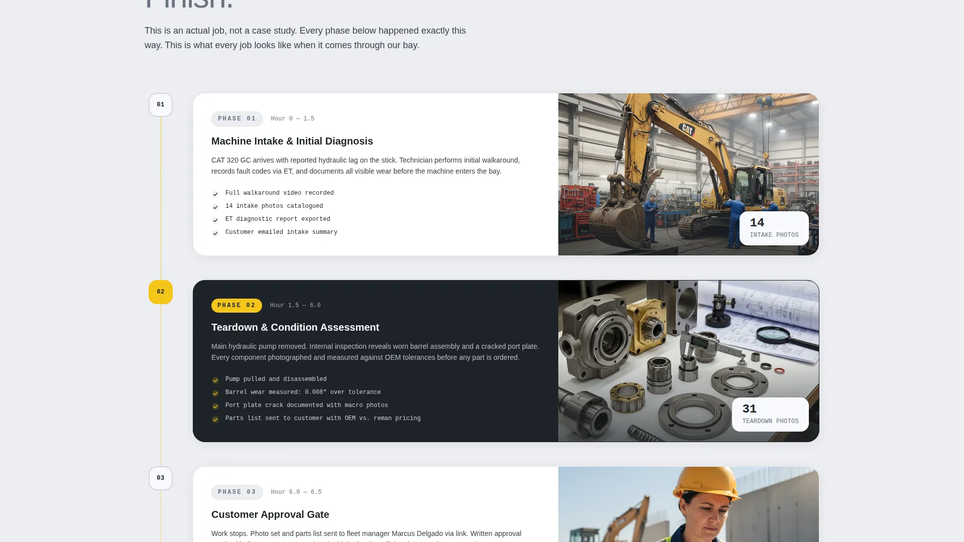 Heavy Equipment Mechanic Review Landing Page