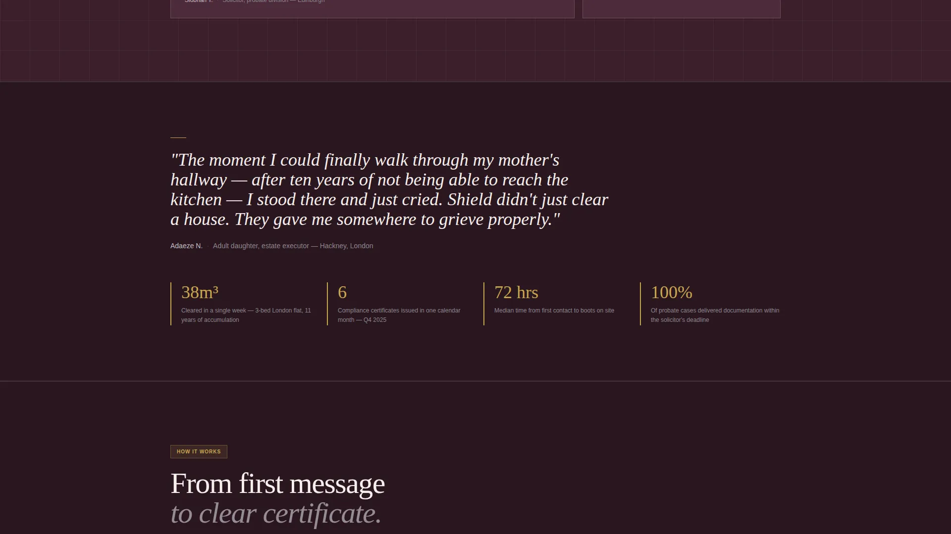 Specialty Cleaning Reviews & Social Proof Website Template