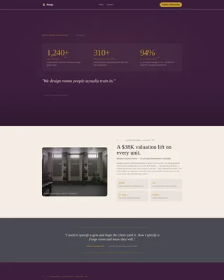 Premium Gym Landing Page Template