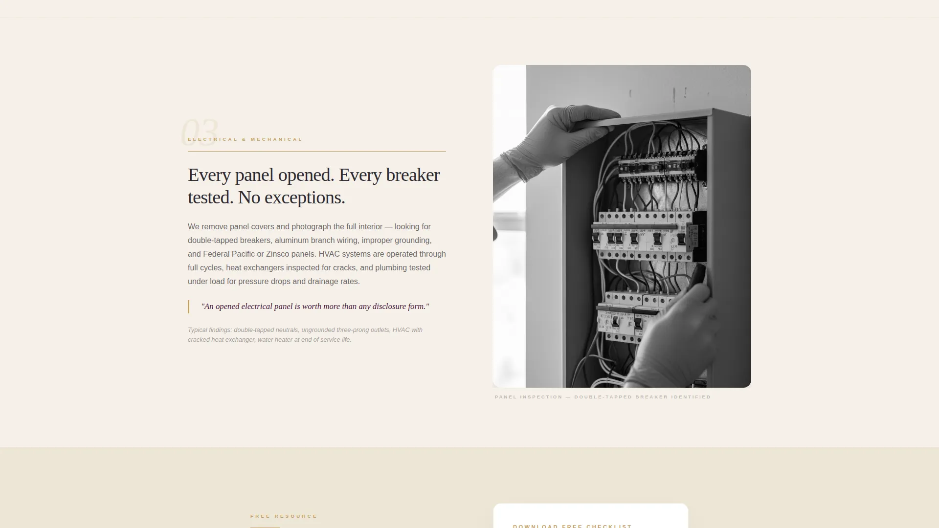 Home Inspector Landing Page Template