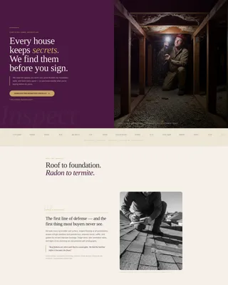 Home Inspector Landing Page Template