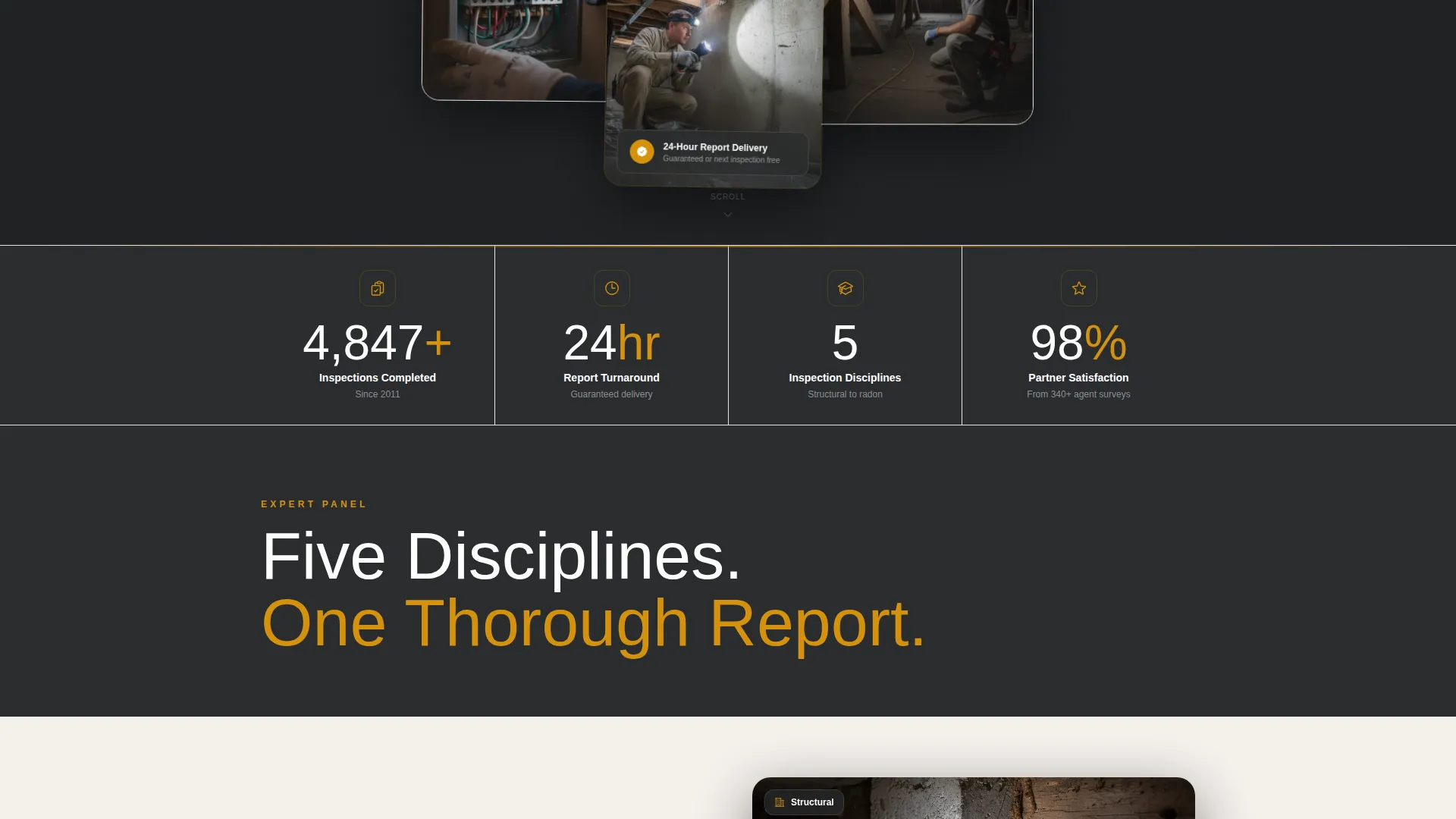Home Inspector Landing Page Template