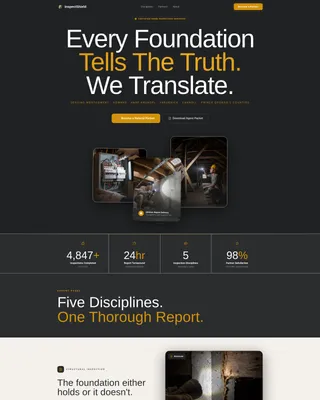 Home Inspector Landing Page Template