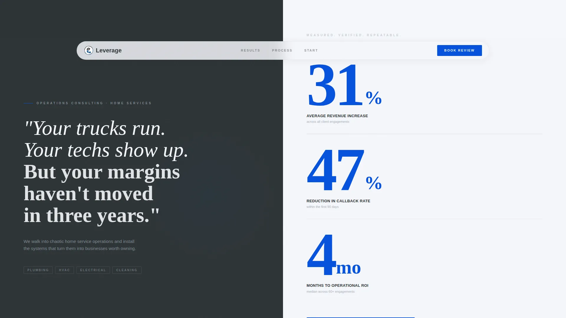 Home Services Consultant Booking Landing Page