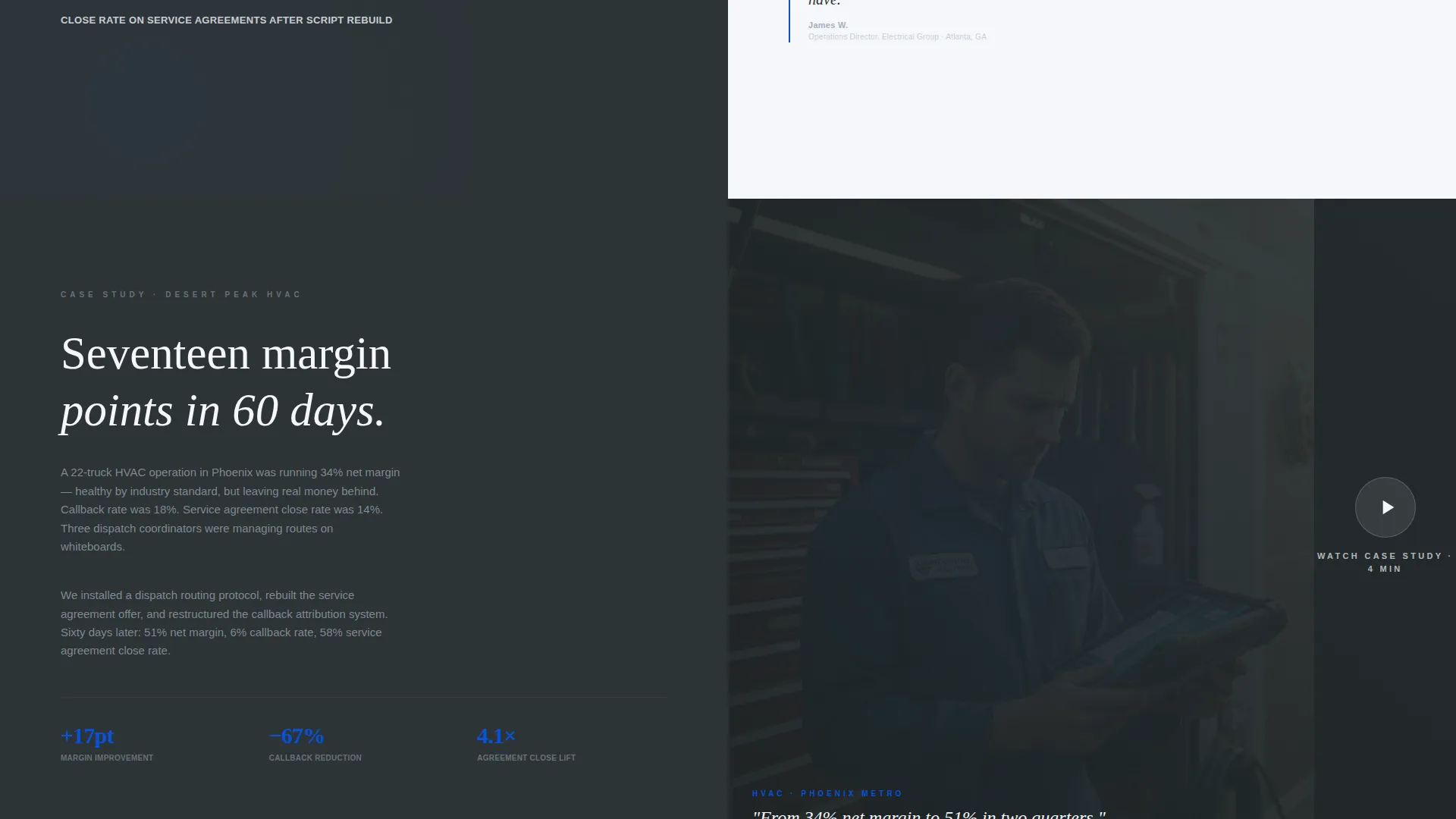 Home Services Consultant Booking Landing Page