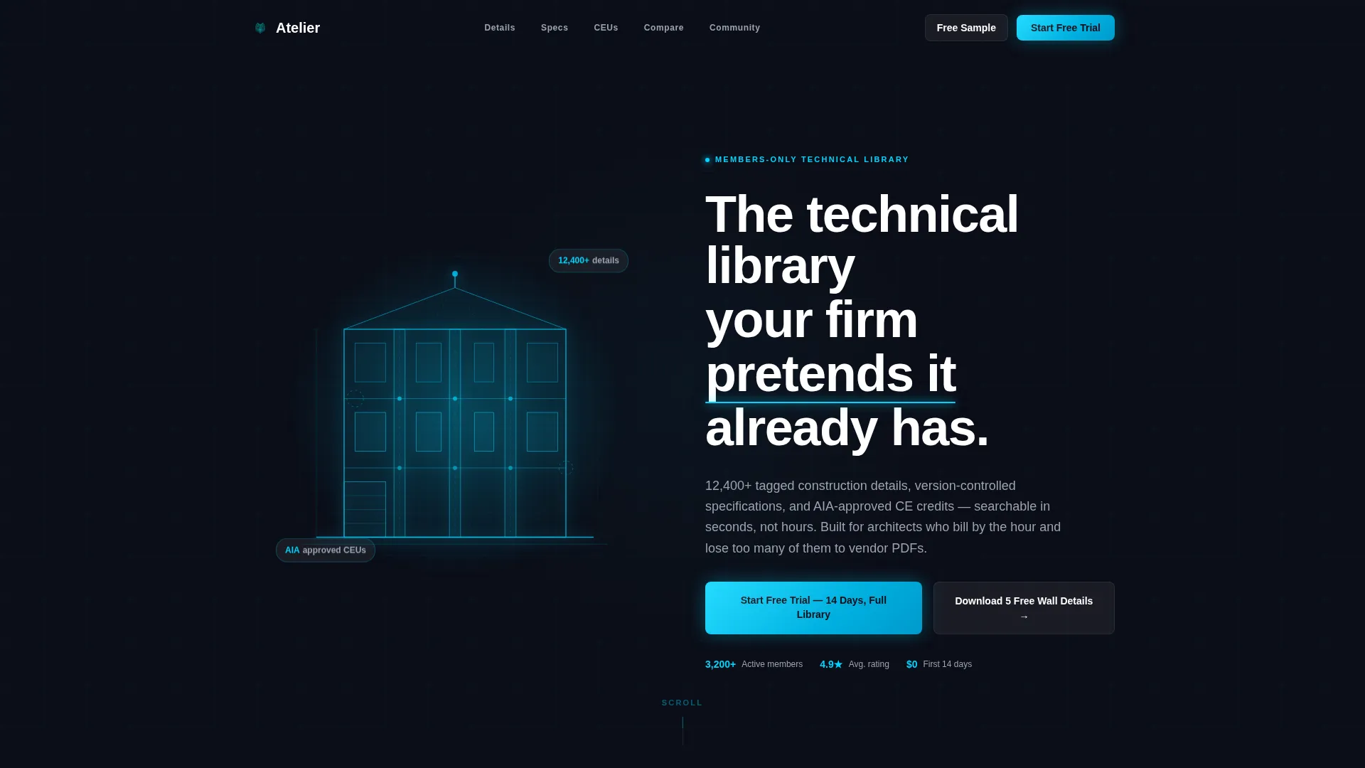 Architecture Membership Landing Page Template