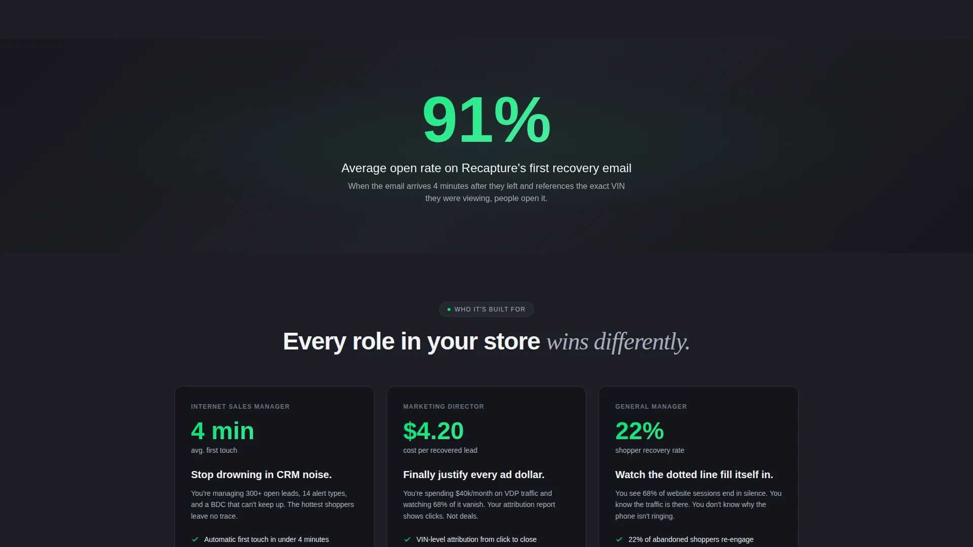 Auto Dealer Abandoned Cart Email Landing Page Template