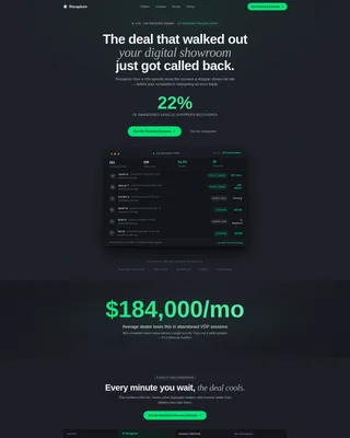 Auto Dealer Abandoned Cart Email Landing Page Template
