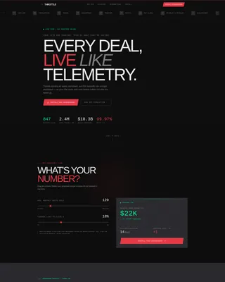 Auto Dealer Analytics Dashboard Landing Page Template