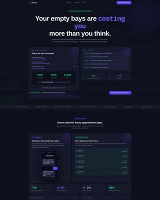 Auto Dealer Appointment Reminder Landing Page Template