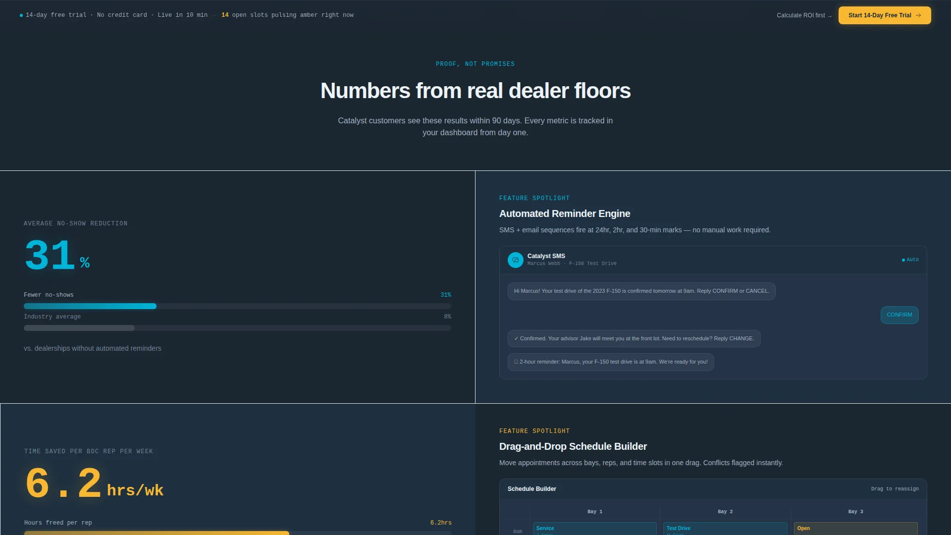 Auto Dealer Booking System Landing Page Template