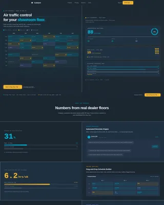 Auto Dealer Booking System Landing Page Template