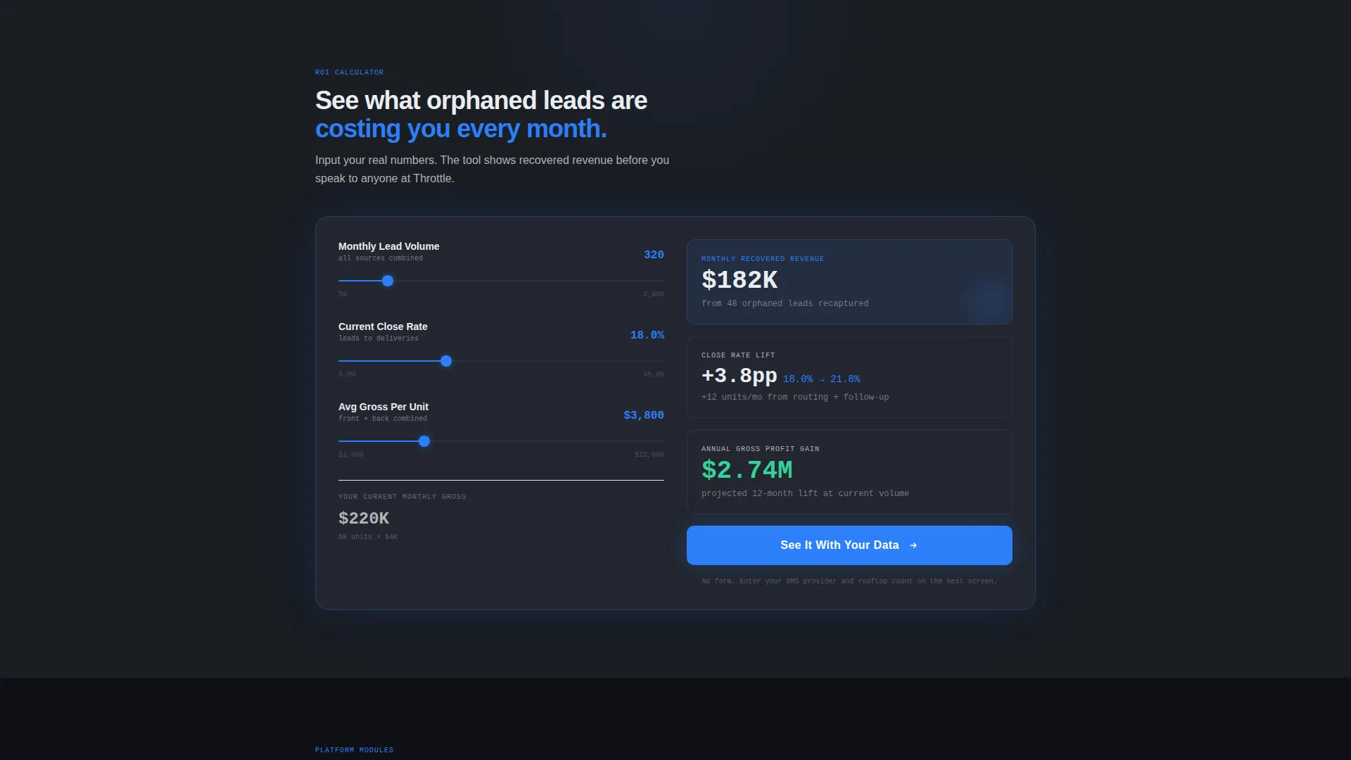 Auto Dealer CRM Landing Page Template