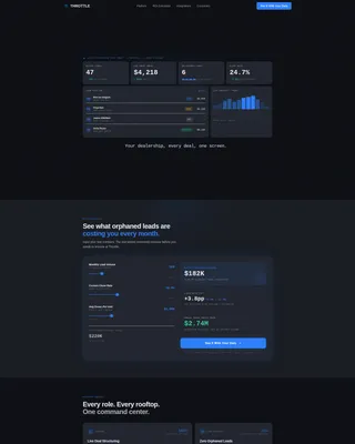 Auto Dealer CRM Landing Page Template