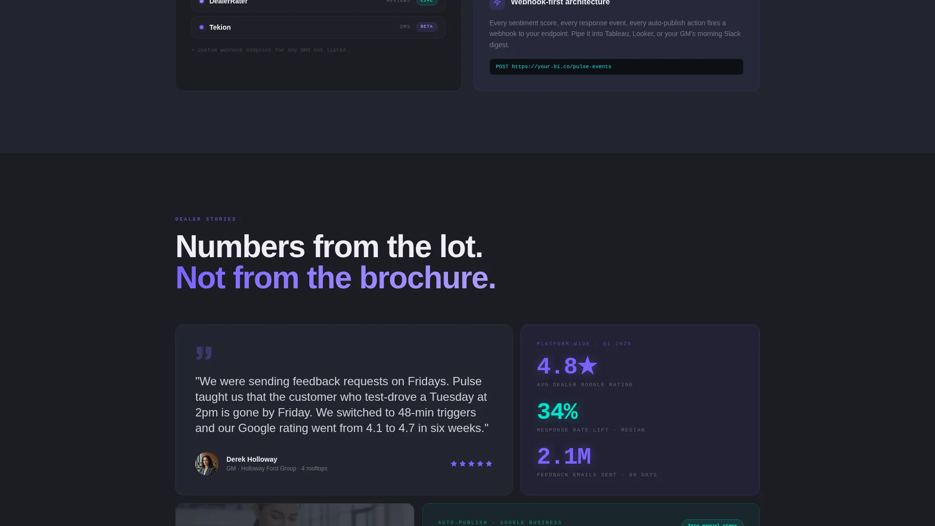 Modern Dealer Landing Page Template