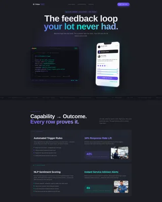 Modern Dealer Landing Page Template