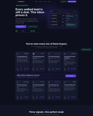 Auto Dealer Follow-Up Email Landing Page Template