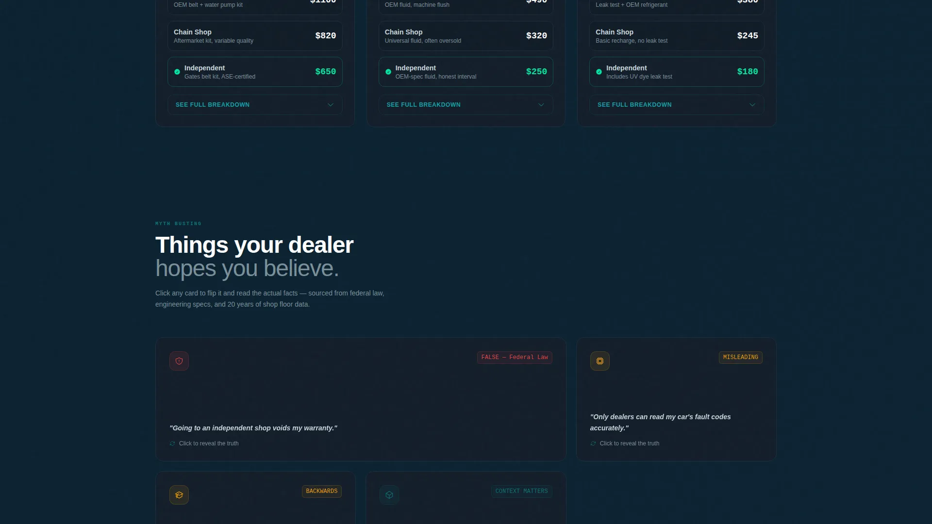 Auto Repair Shop Blog Website Template