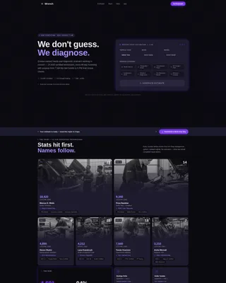 Auto Repair Shop Team Page Landing Page Template