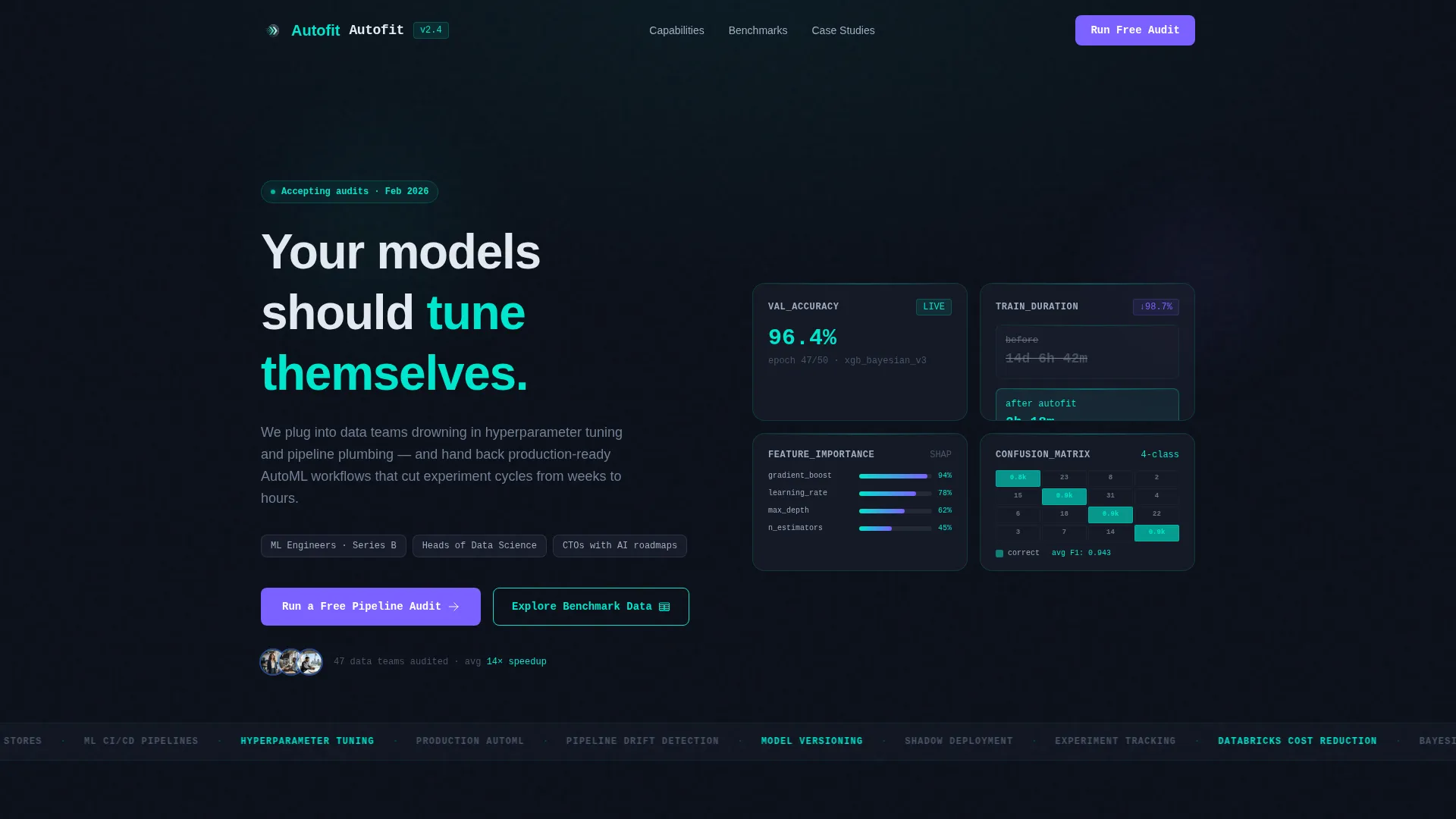 AutoML Consulting Landing Page Template