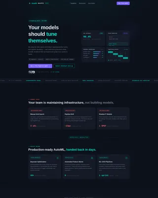 AutoML Consulting Landing Page Template