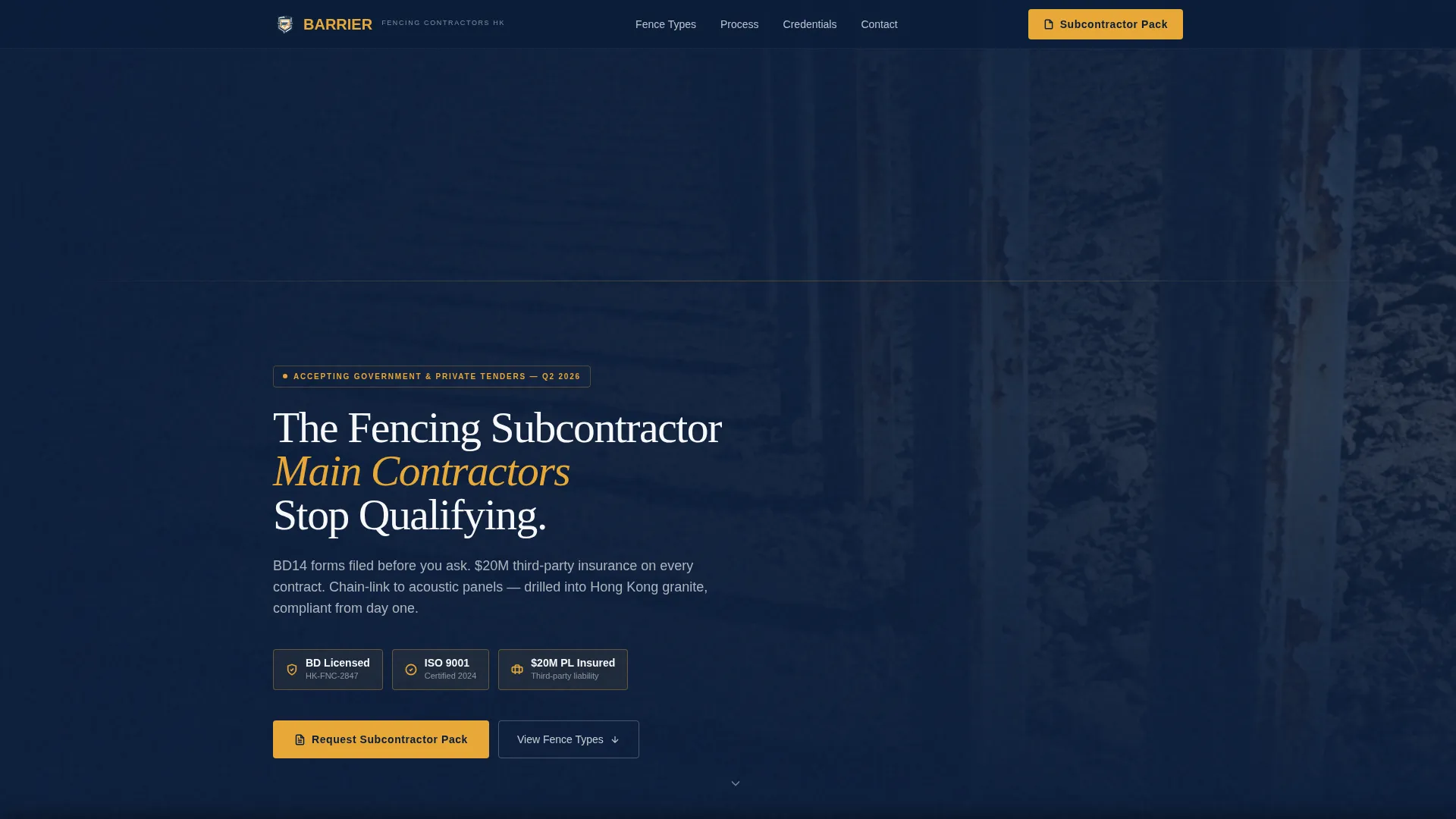 Compliant Fencing | Free Website Template | Rocket