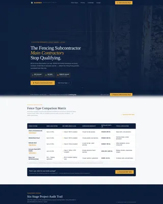 Compliant Fencing | Free Website Template | Rocket