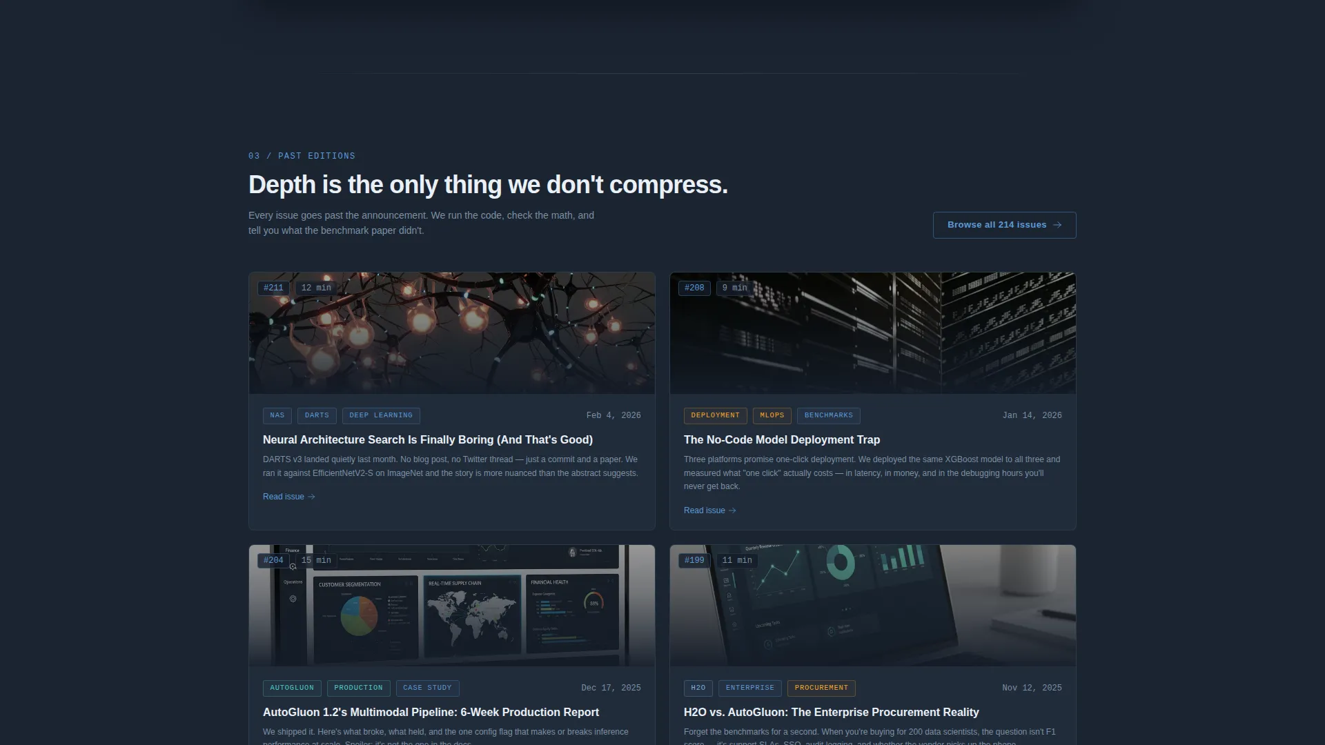 AutoML Newsletter Landing Page Template
