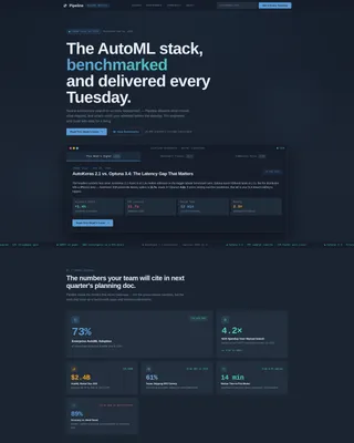 AutoML Newsletter Landing Page Template