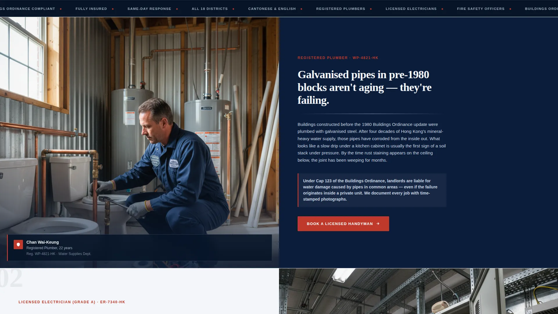Trusted Handyman | Free Website Template | Rocket