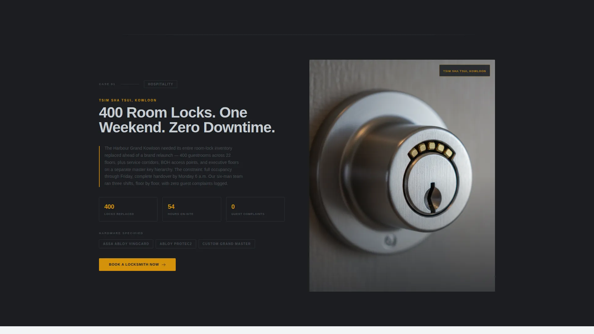Precision Locksmith | Free Website Template | Rocket