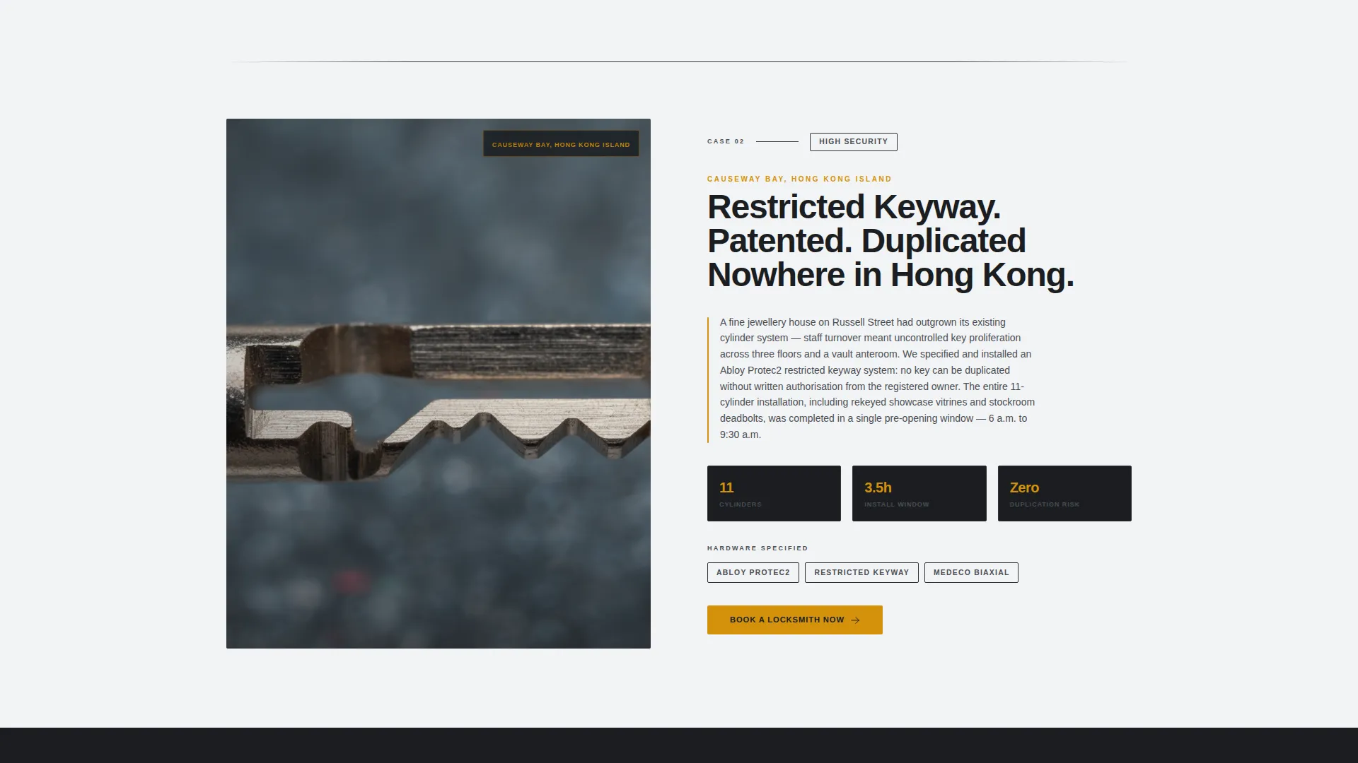 Precision Locksmith | Free Website Template | Rocket