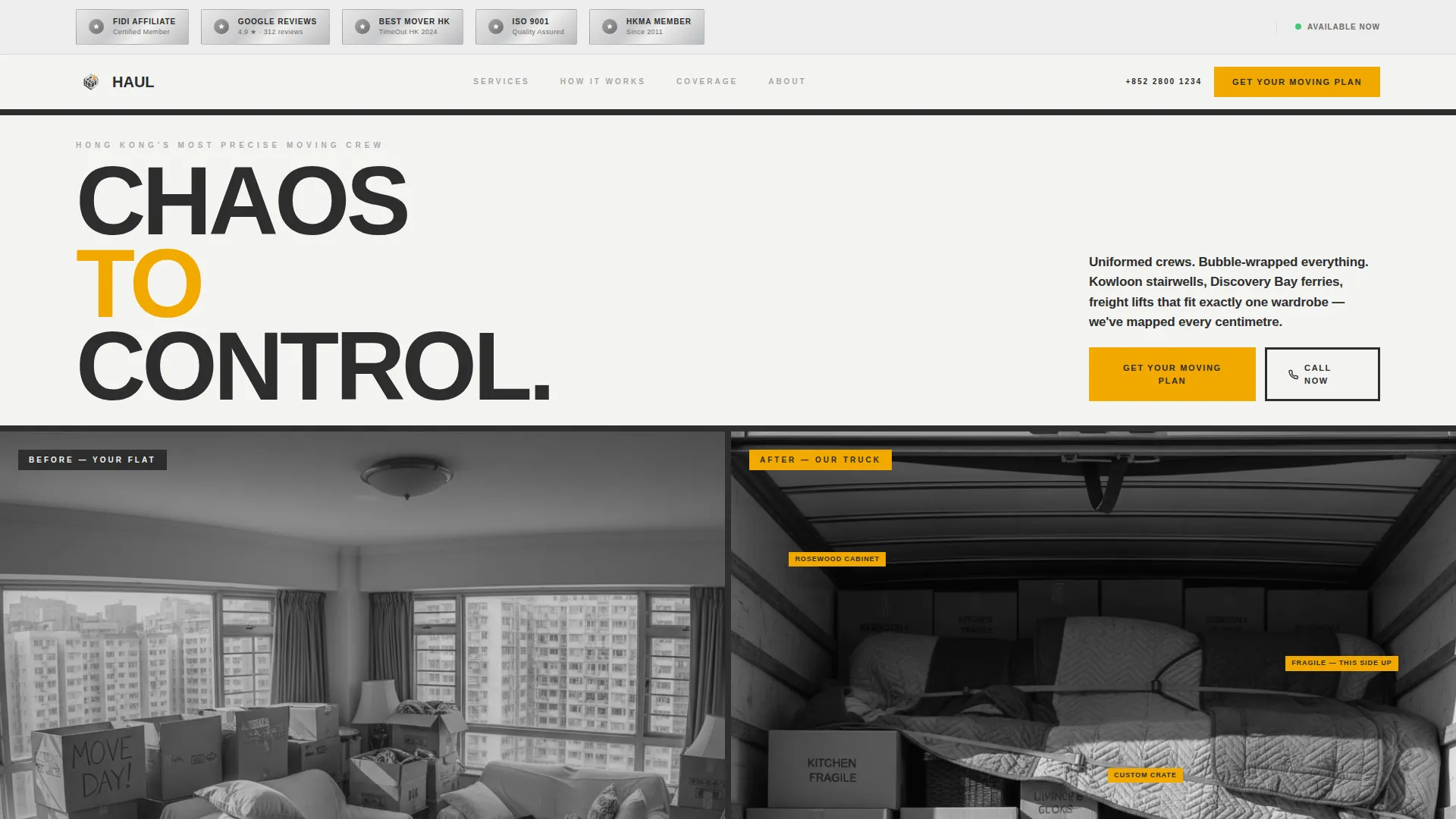Professional Commercial Movers | Free Website Template | Rocket