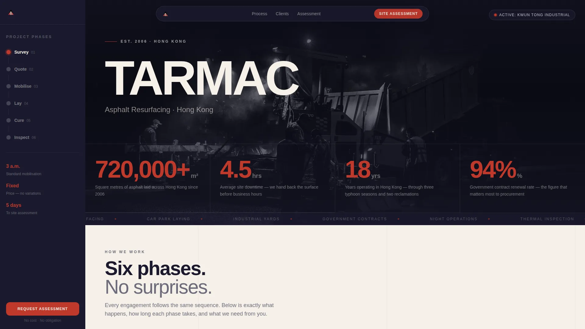 Authoritative Paving | Free Website Template | Rocket