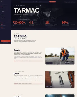 Authoritative Paving | Free Website Template | Rocket