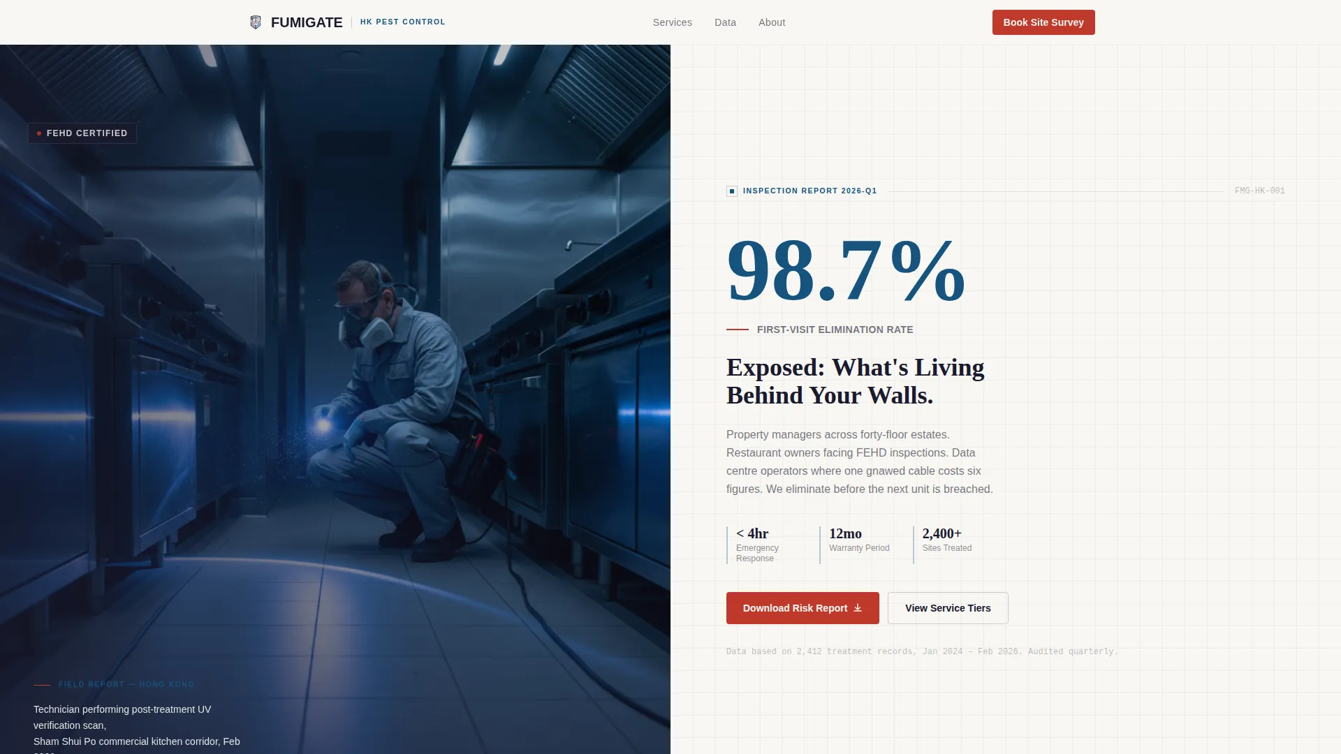Precision Pestcontrol | Free Website Template | Rocket
