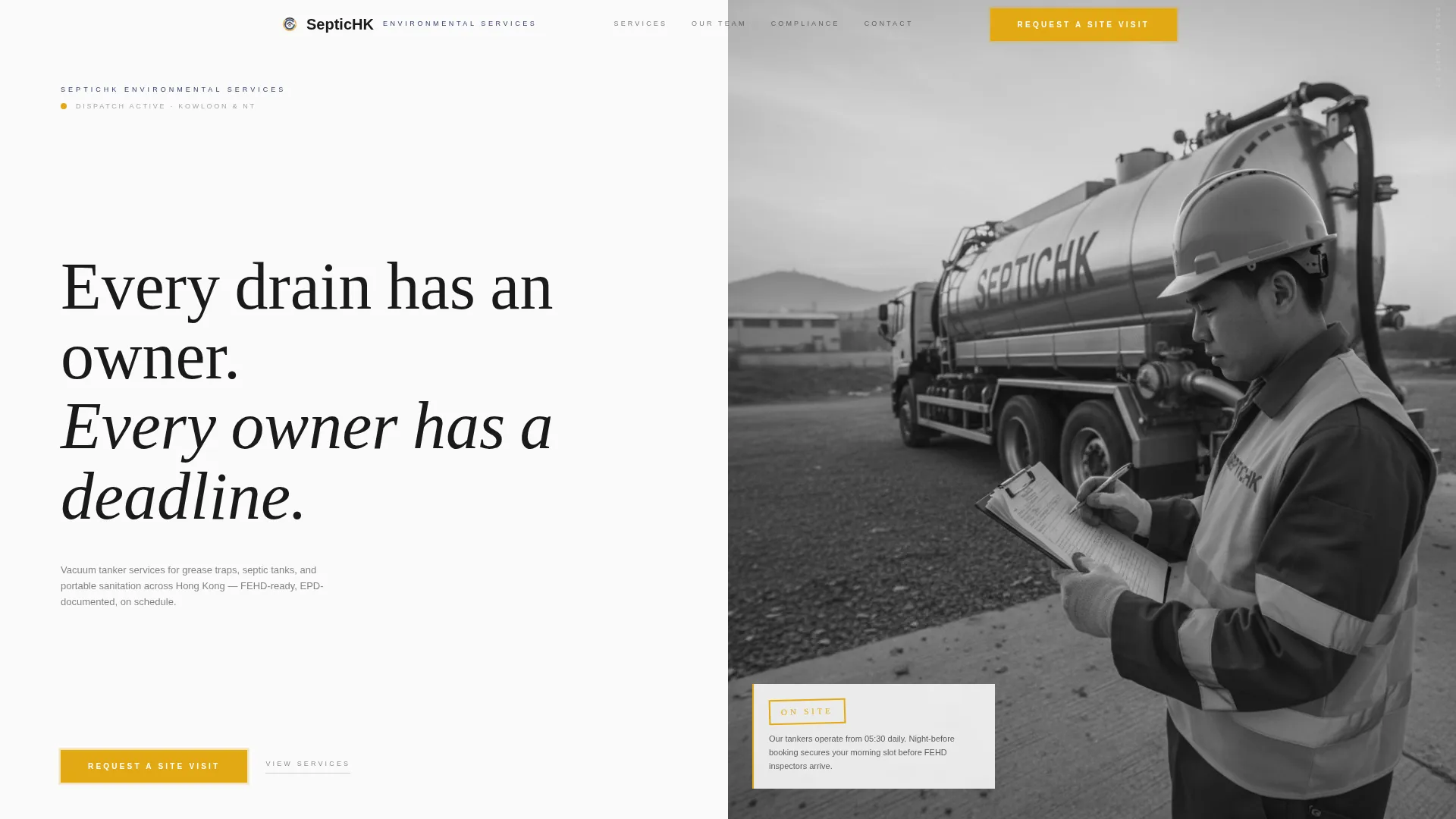 Precision Services | Free Website Template | Rocket