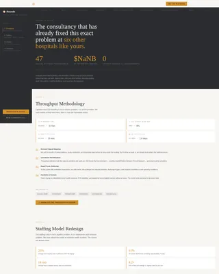 Hospital Management Consulting Landing Page Template