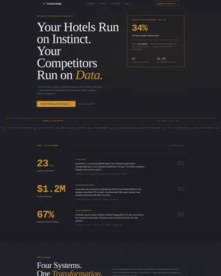 Hospitality Consulting Landing Page Template