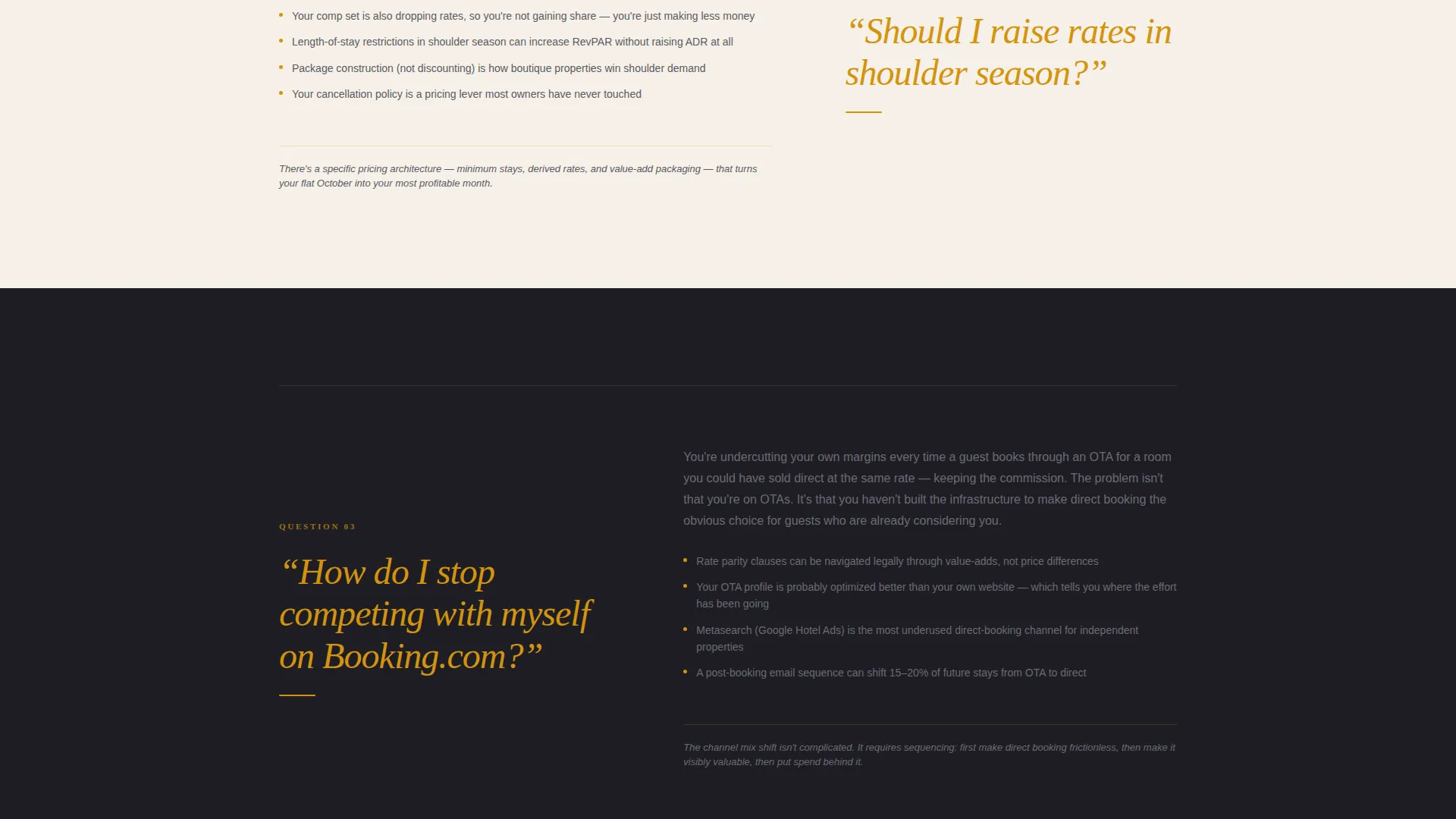 Authoritative Hospitalityconsulting Landing Page Template