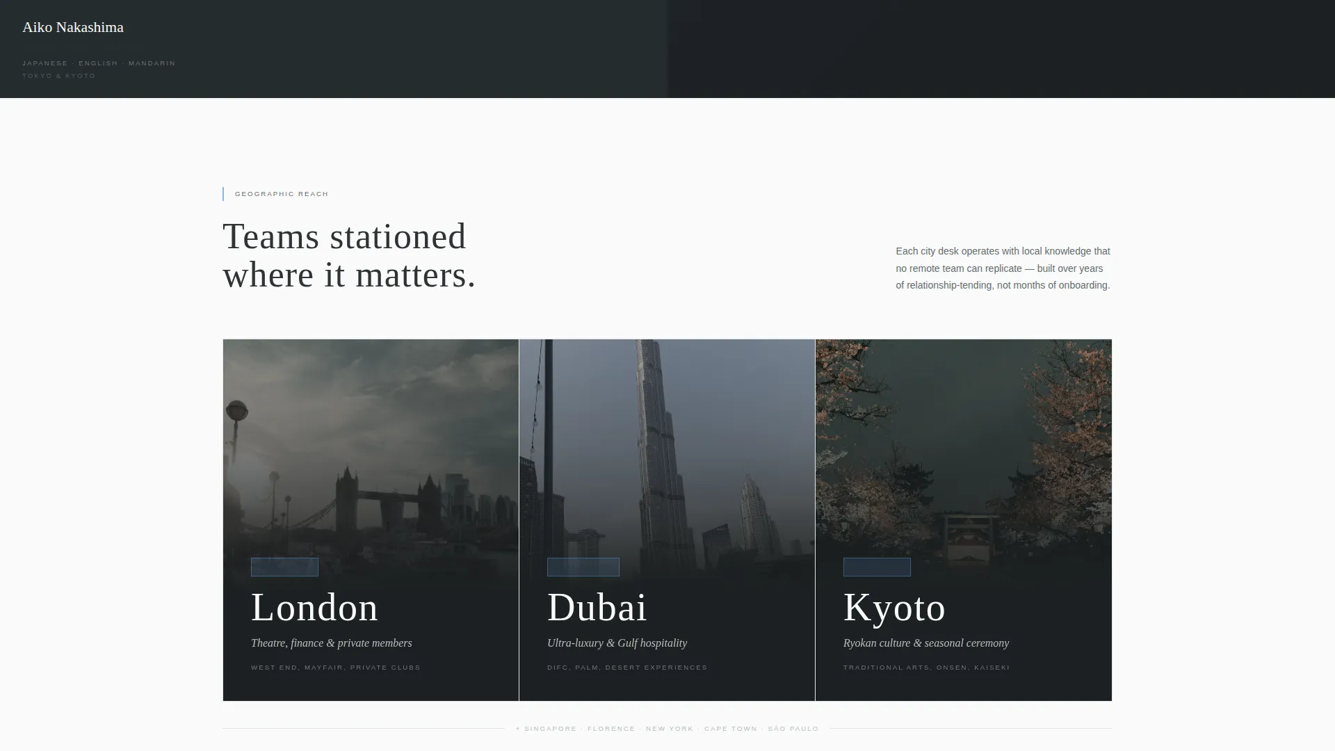Hotel Concierge Partnership Landing Page Template