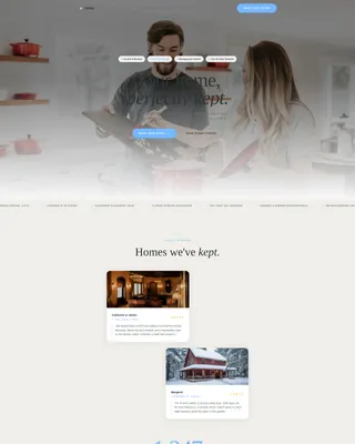 Elite House Sitter Booking Landing Page Template