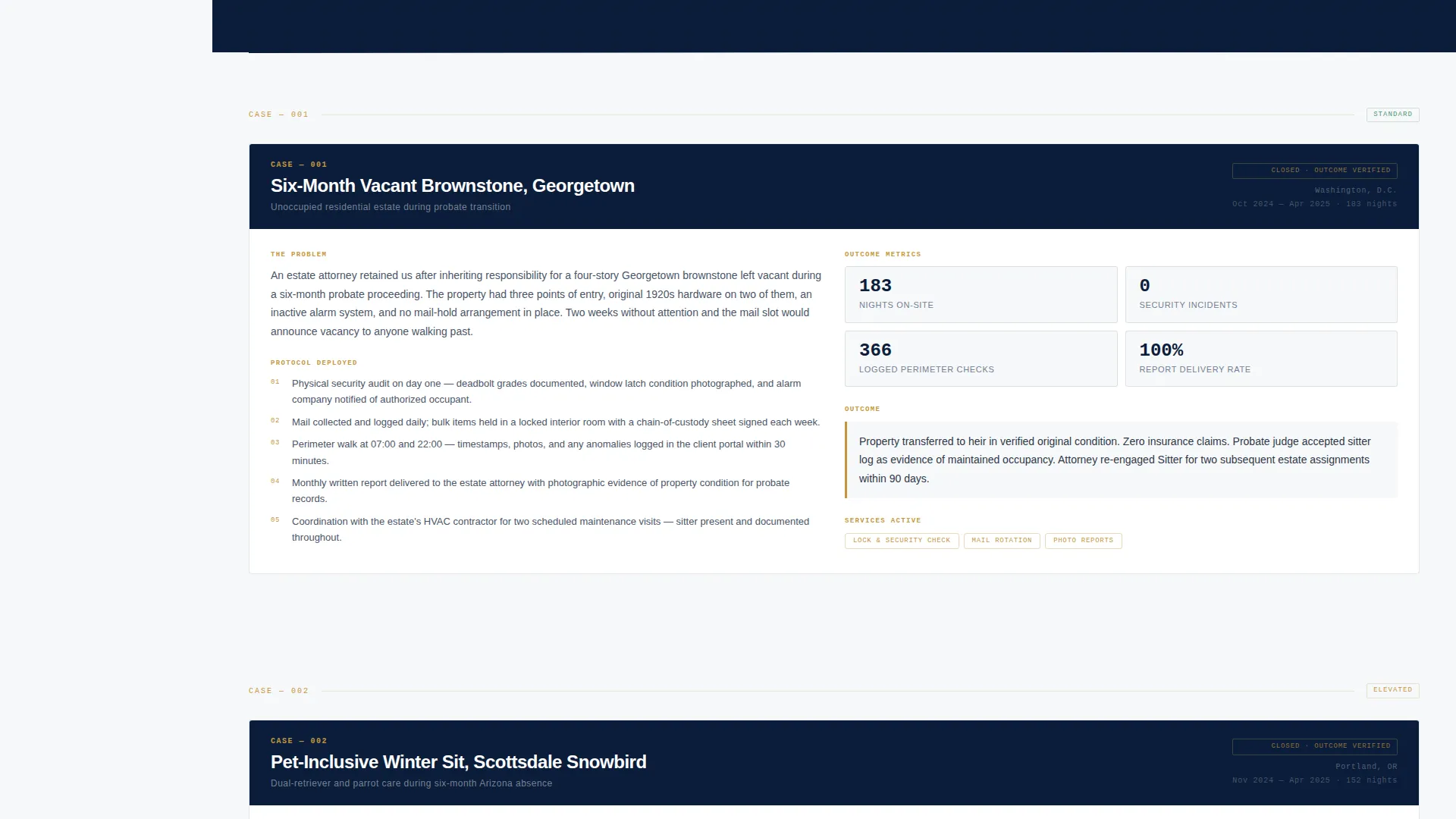 Trusted House Sitter Landing Page Template