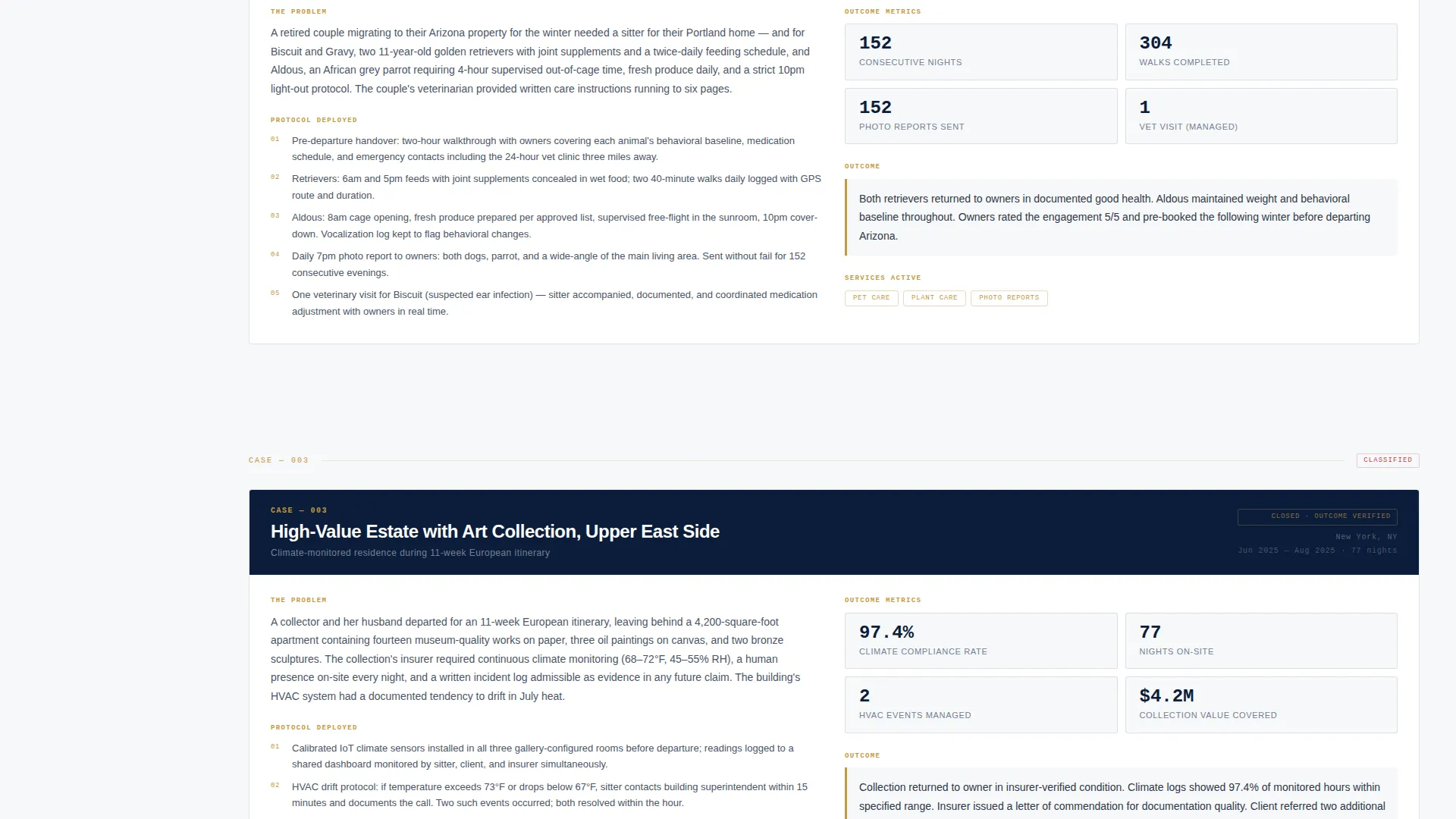 Trusted House Sitter Landing Page Template