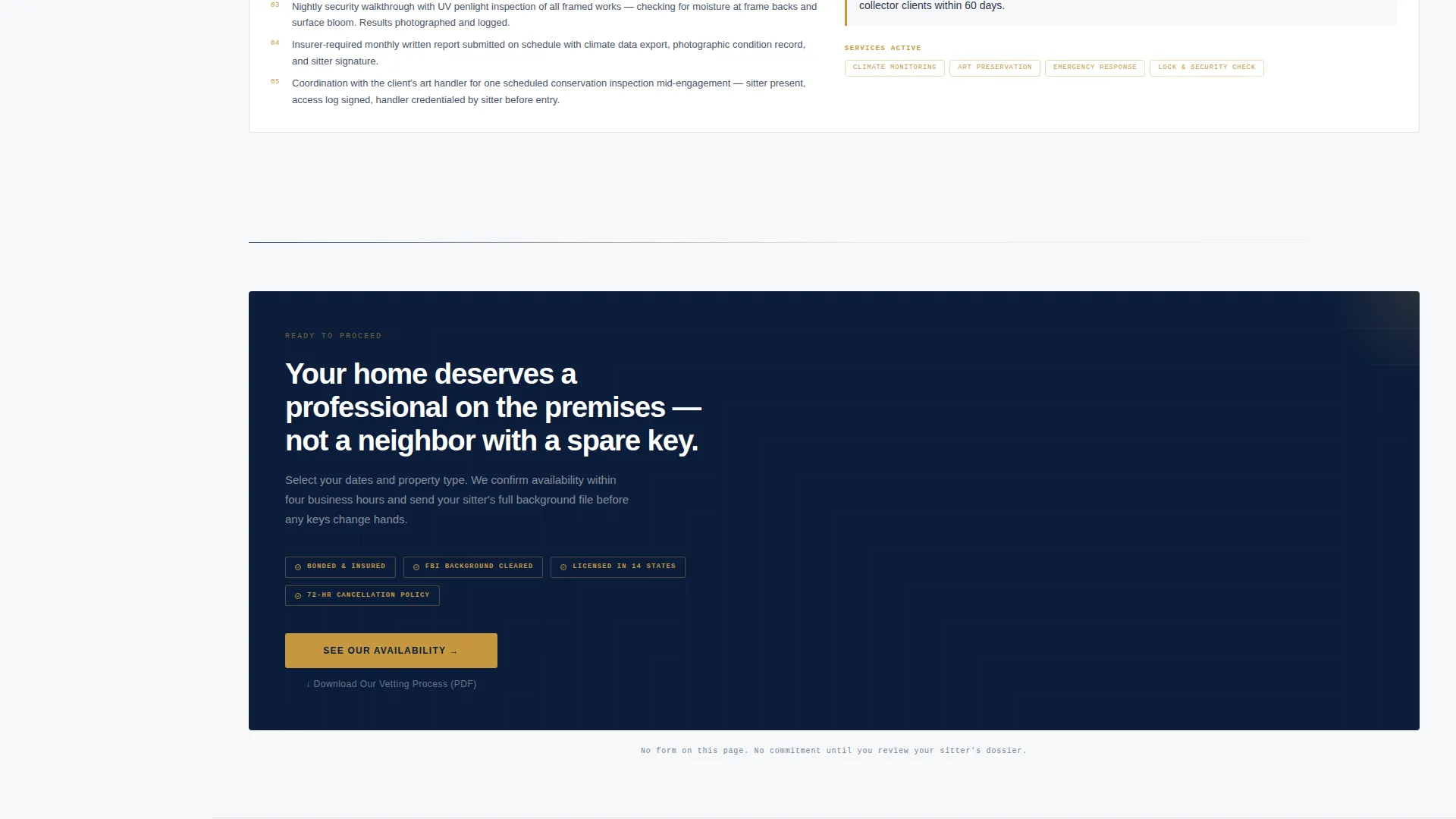 Trusted House Sitter Landing Page Template