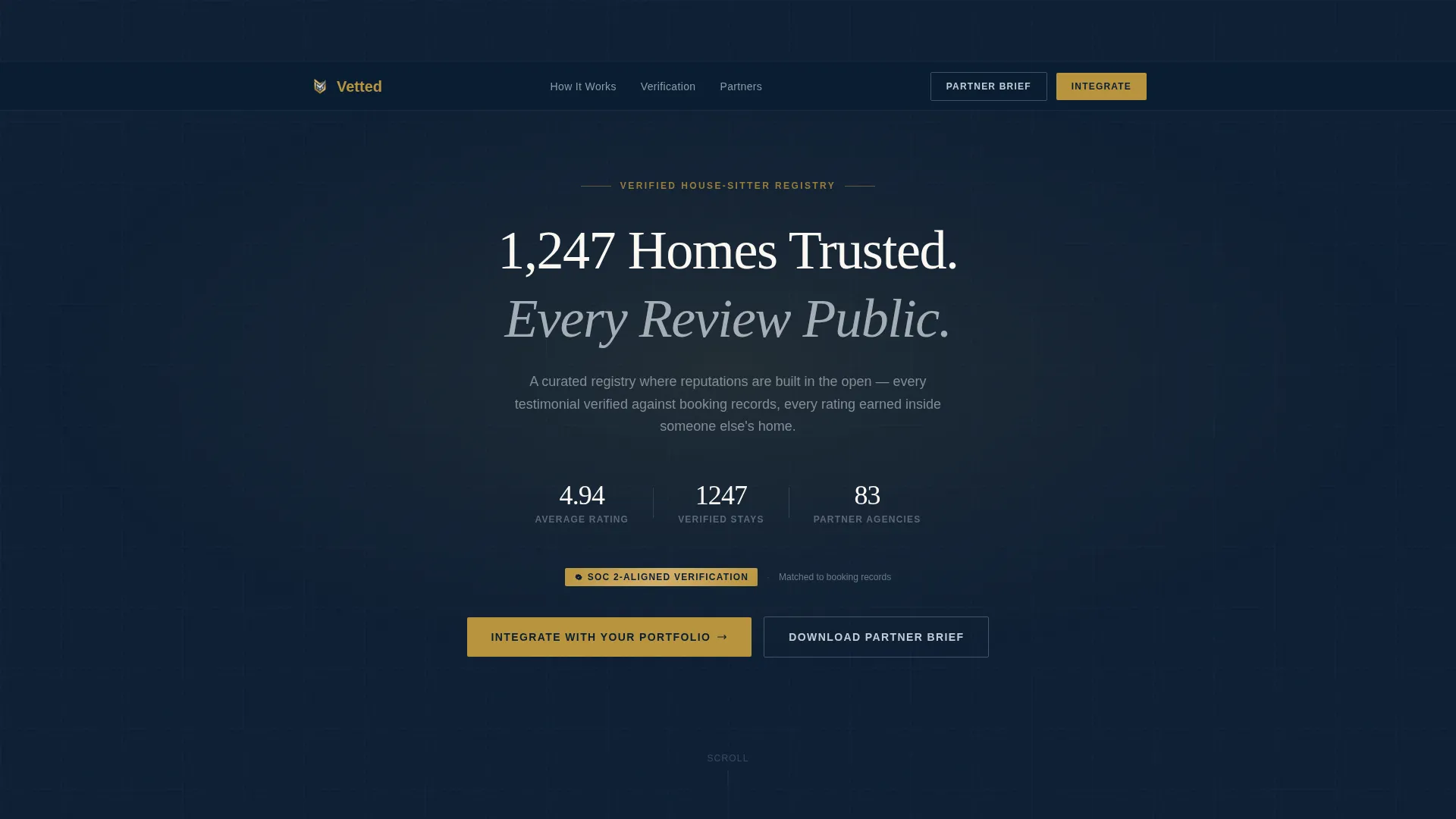 Trusted House Sitter Reviews Landing Page Template