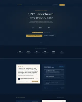 Trusted House Sitter Reviews Landing Page Template