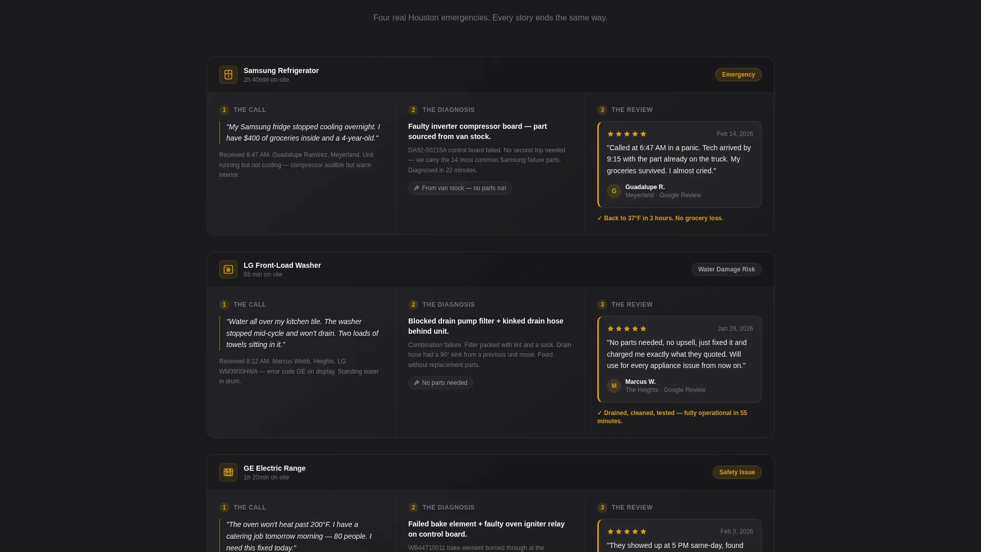 Dependable Appliance Repair | Free Website Template | Rocket